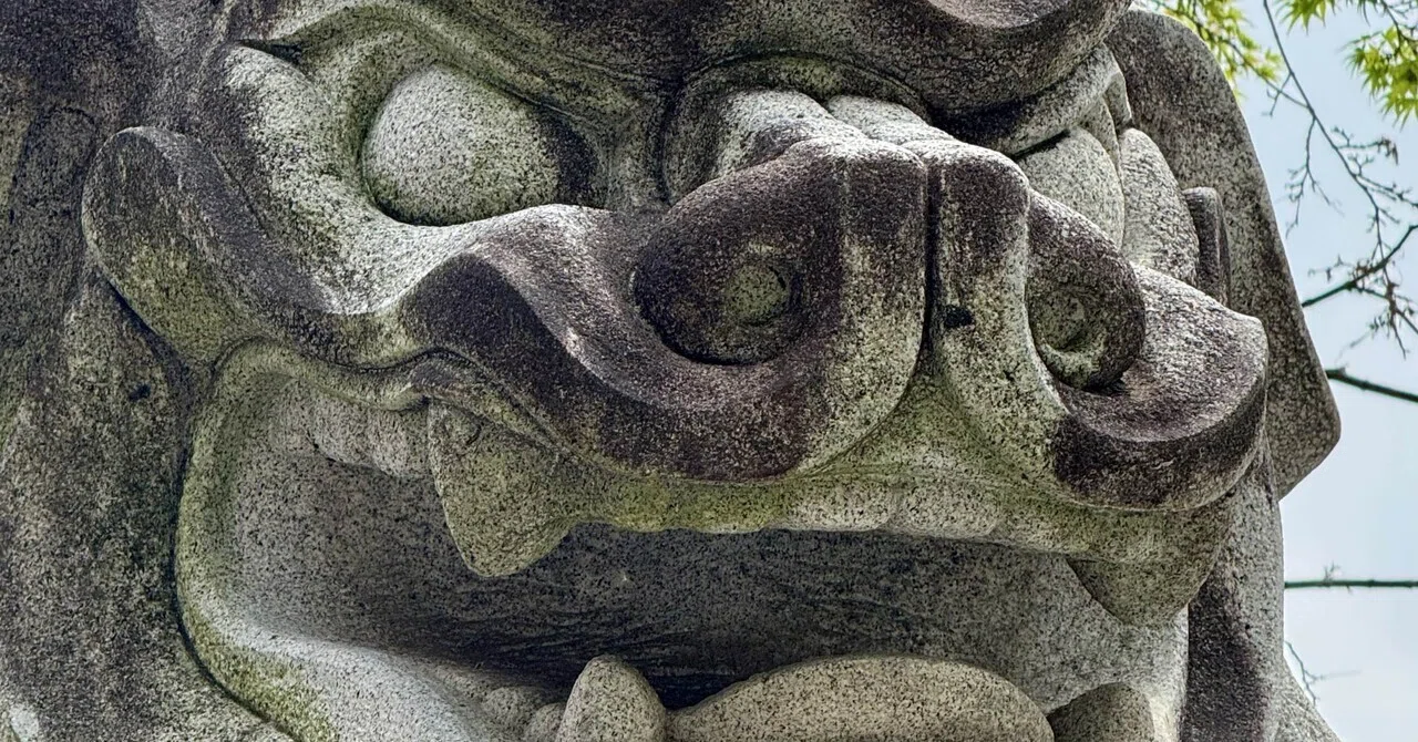 人生の羅針盤寒川神社②巨大狛犬｜福田博之
