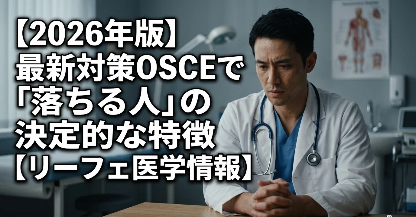 2026年版】最新対策医学部OSCEで「落ちる人」の決定的な特徴【リーフェ