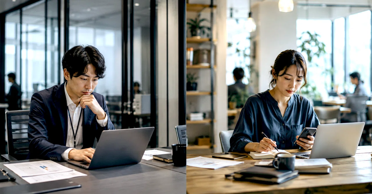 会社員とフリーランス──働く人はどこに置かれ、何につながっているのか|カミさん外人さん