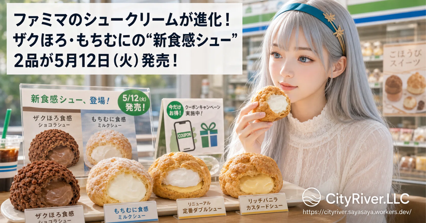 5月12日発売、ファミマのシュー4品｜さやさや
