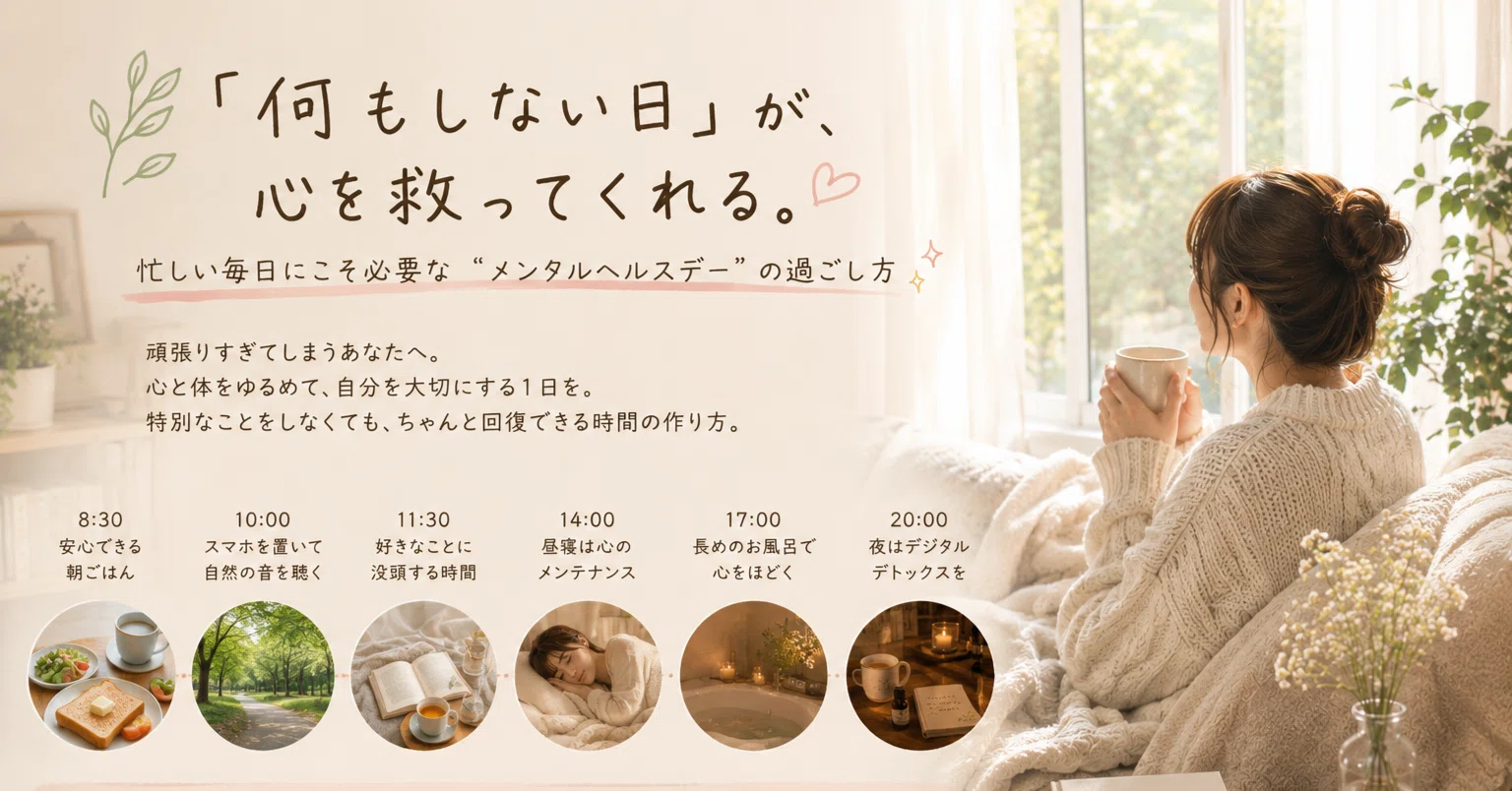 ??「何もしない日」が、心を救ってくれる。忙しい毎日にこそ必要な 