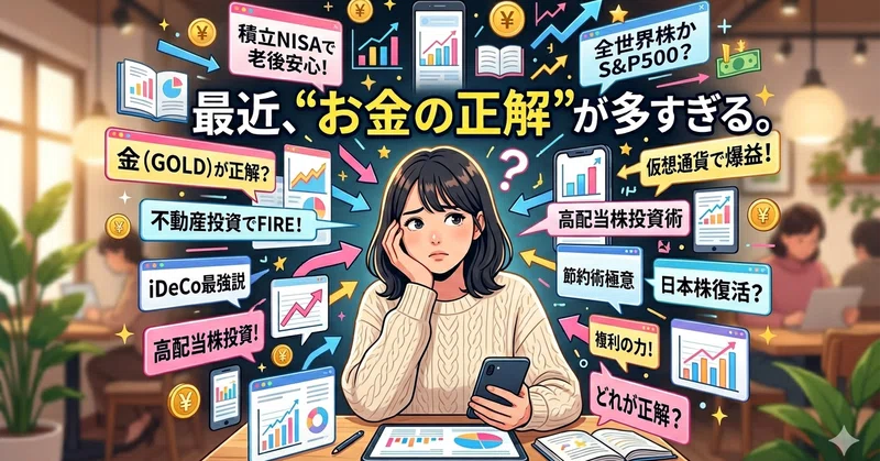 最近、“お金の正解”が多すぎる。