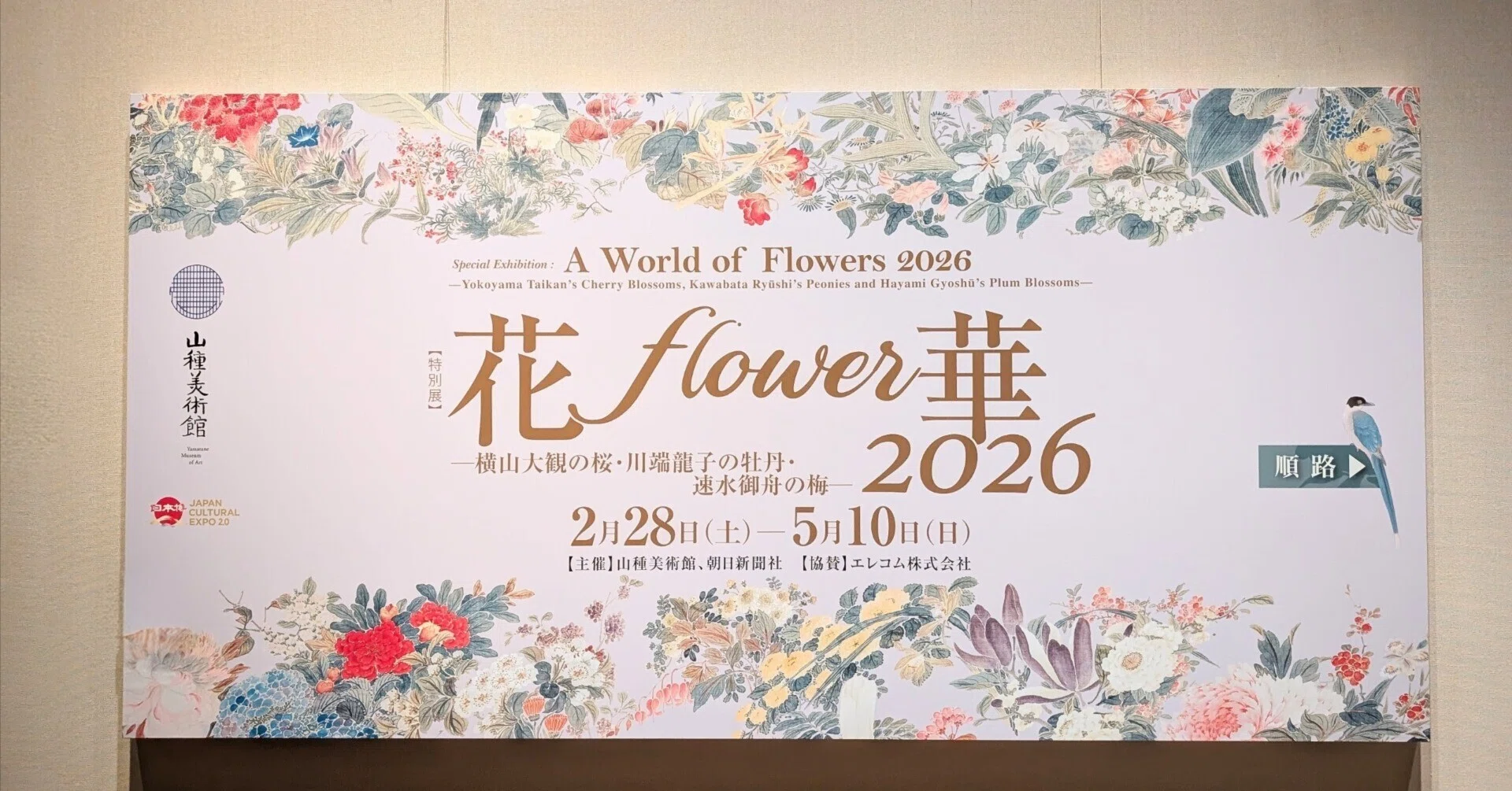 花を見に、美術館へ｜あやな｜花ごよみ