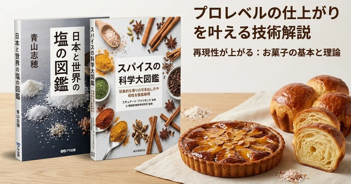 パティシエが推す】お菓子の輪郭を際立たせる「塩とスパイス」の理論書