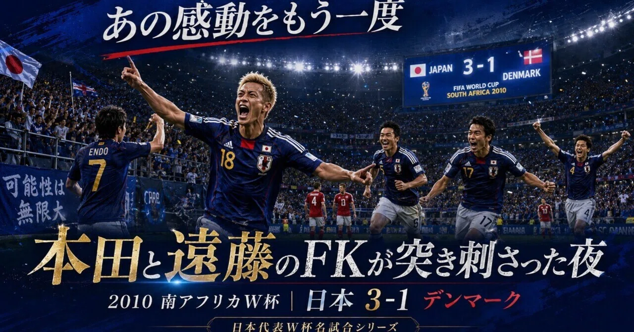 あの感動をもう一度｜本田と遠藤のFKが突き刺さった夜。2010年