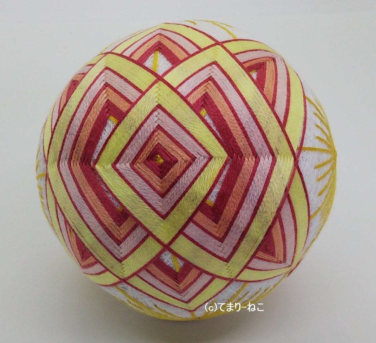 148 手まり「変わり暫」の作り方｜てまり-ねこ