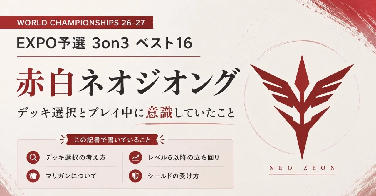 WORLD CHAMPIONSHIPS 26-27 EXPO予選 3on3 ベスト16｜赤白ネオジオング 