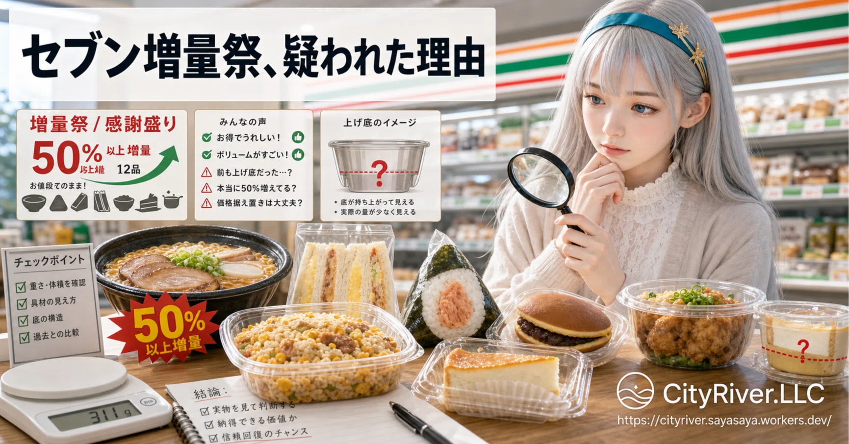セブン増量祭、疑われた理由｜さやさや