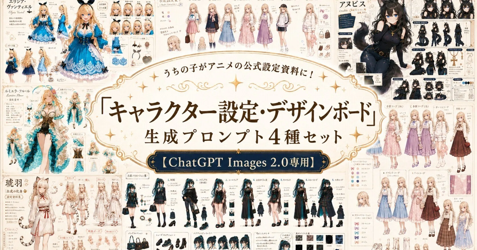 うちの子がアニメの公式設定資料に！「キャラクター設定・デザイン