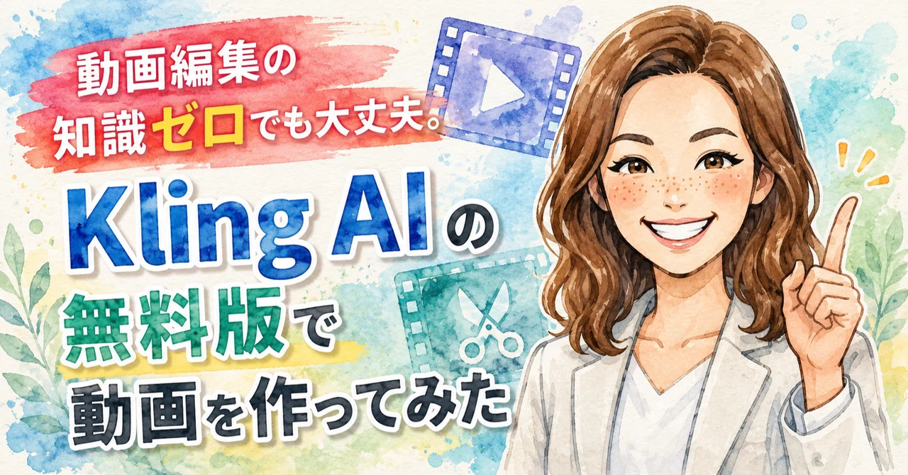 動画編集の知識ゼロでも大丈夫。Kling AI の無料版で動画を作ってみた