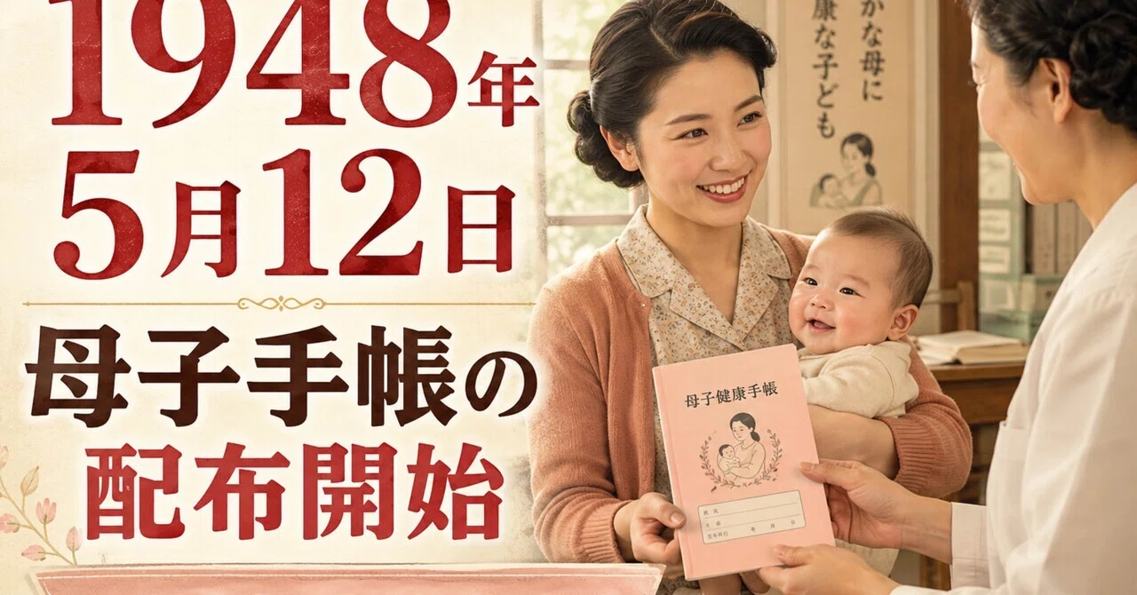 1948年5月12日 母子手帳の配布開始｜一冊の手帳が、母と子の命を守った