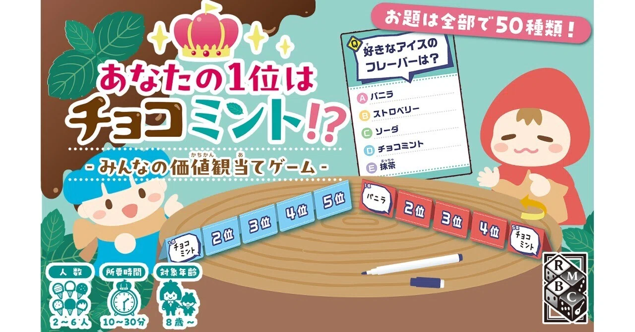 あなたの1位はチョコミント！？デザイナーズノート｜RMBC