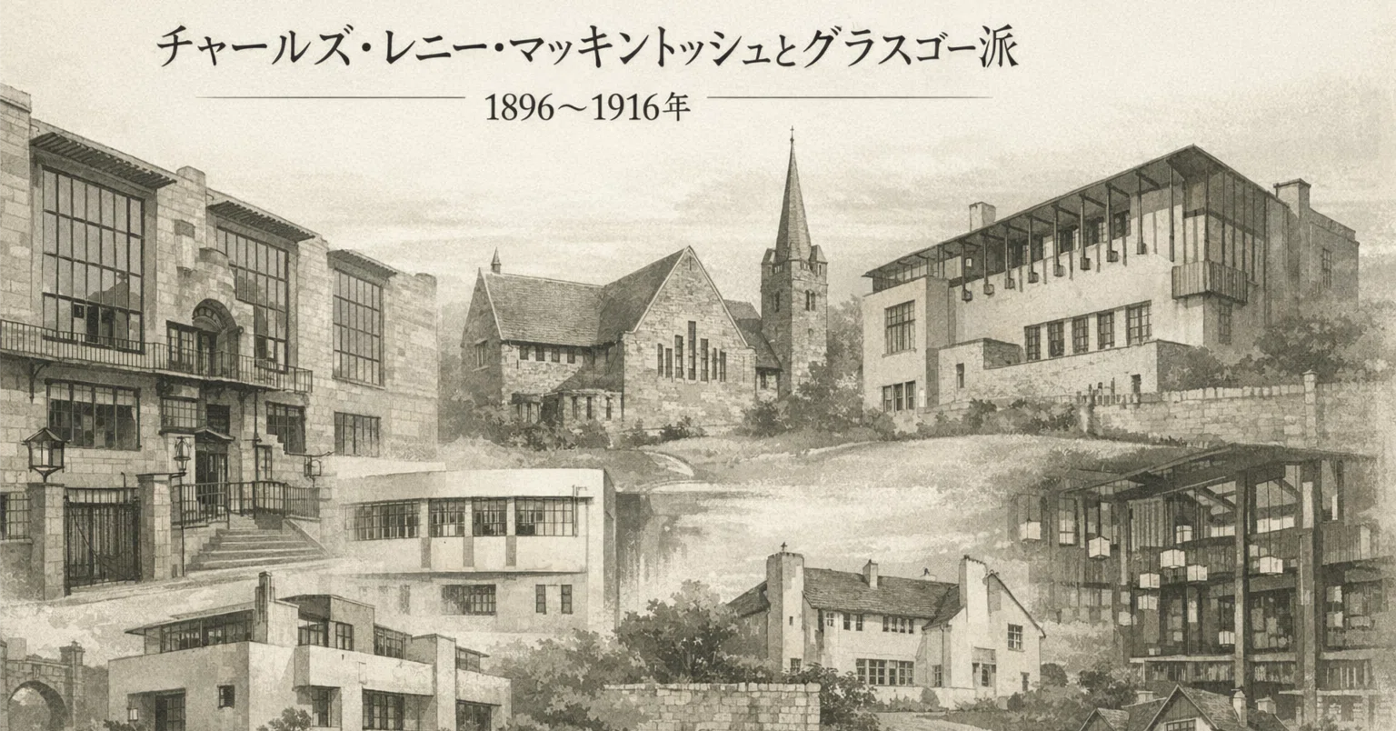 チャールズ・レニー・マッキントッシュとグラスゴー派 1896～1916年