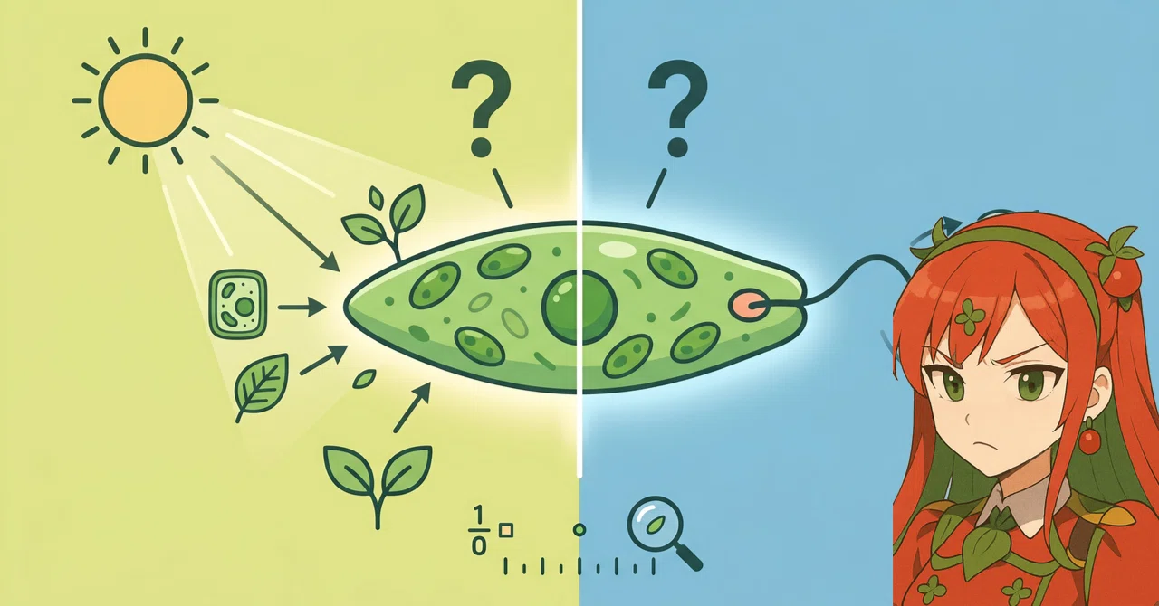 緑の矛盾——植物か動物か、ミドリムシが揺さぶる生命の境界線｜とまとの 