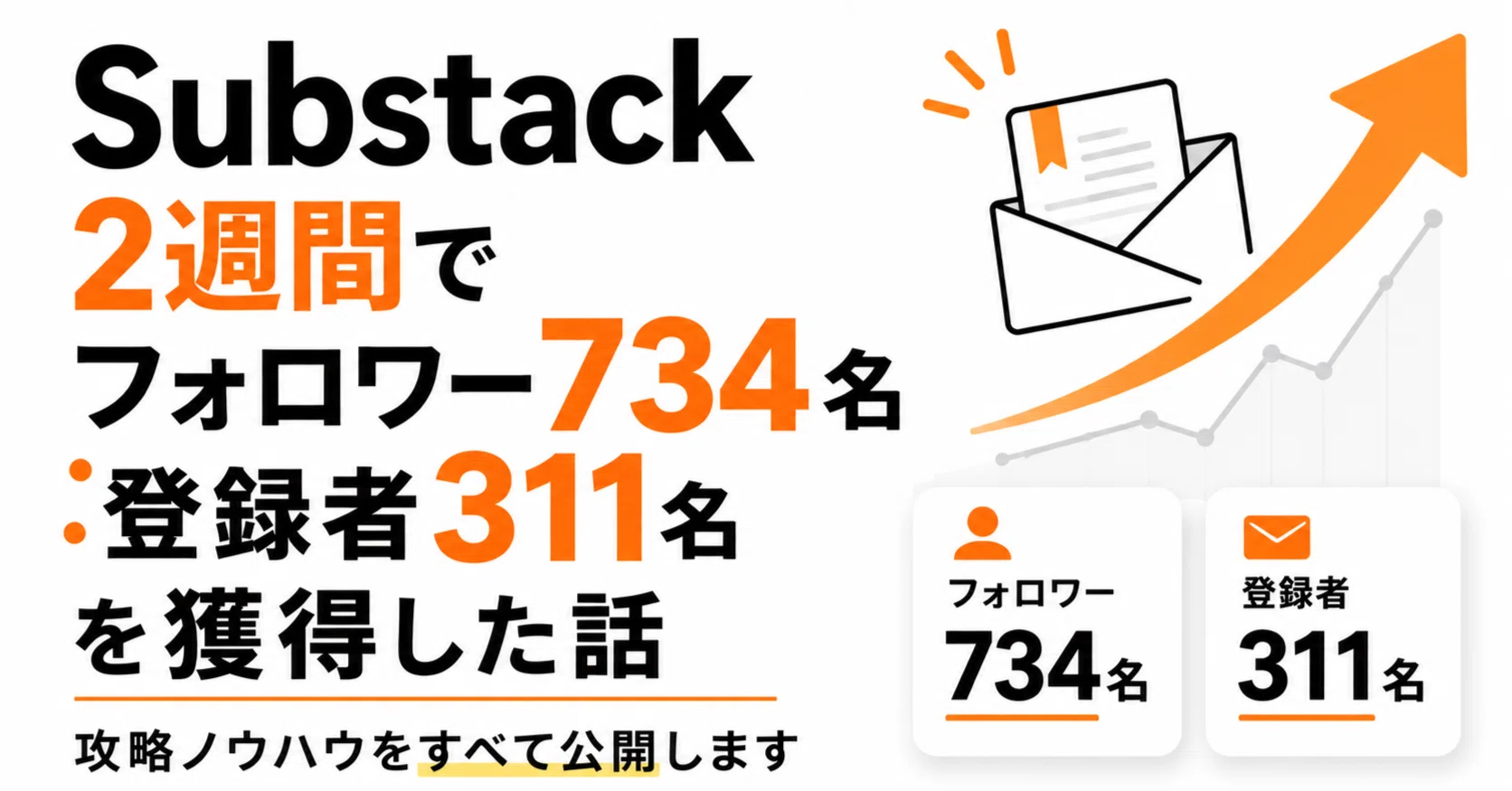 Substack 2週間でフォロワー734名・登録者311名を獲得した話——攻略