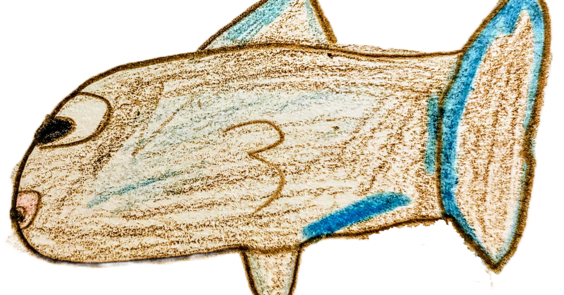 マンボウ　絵画　ドローイング Ocean Gallery】No.11 マンボウ｜otomame