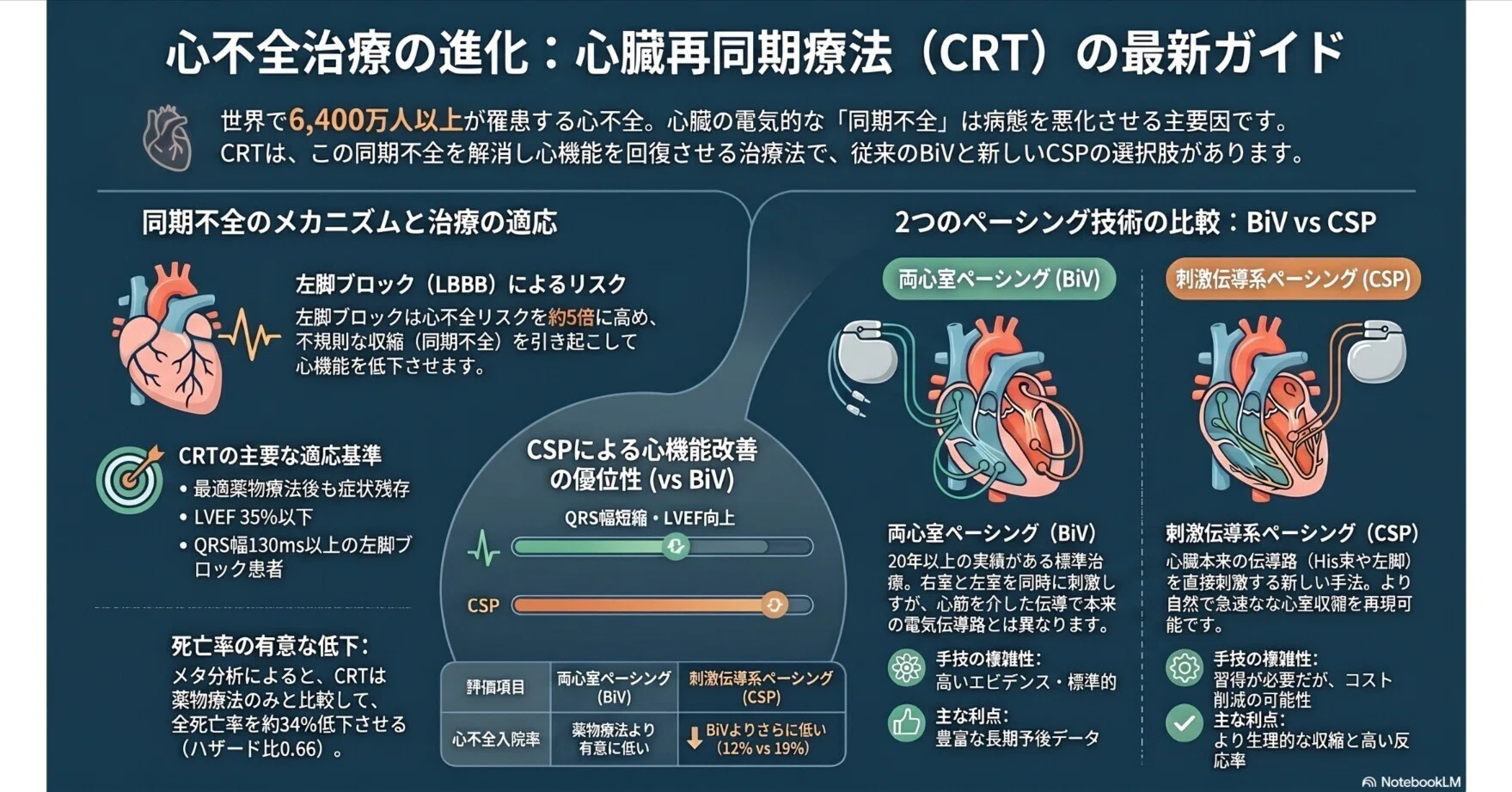 心不全：心臓再同期療法（cardiac resynchronization therapy：CRT