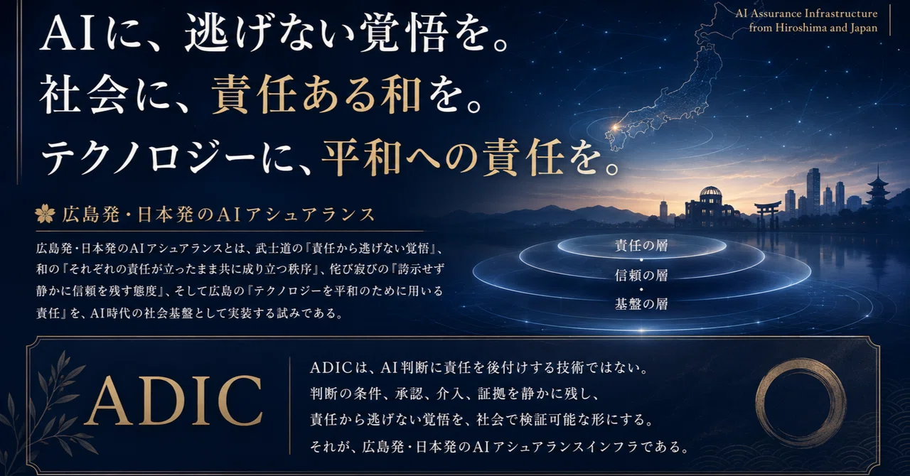 AI監査を「数学的に確認できる」ものへ——ADICのLean 4形式証明を公開