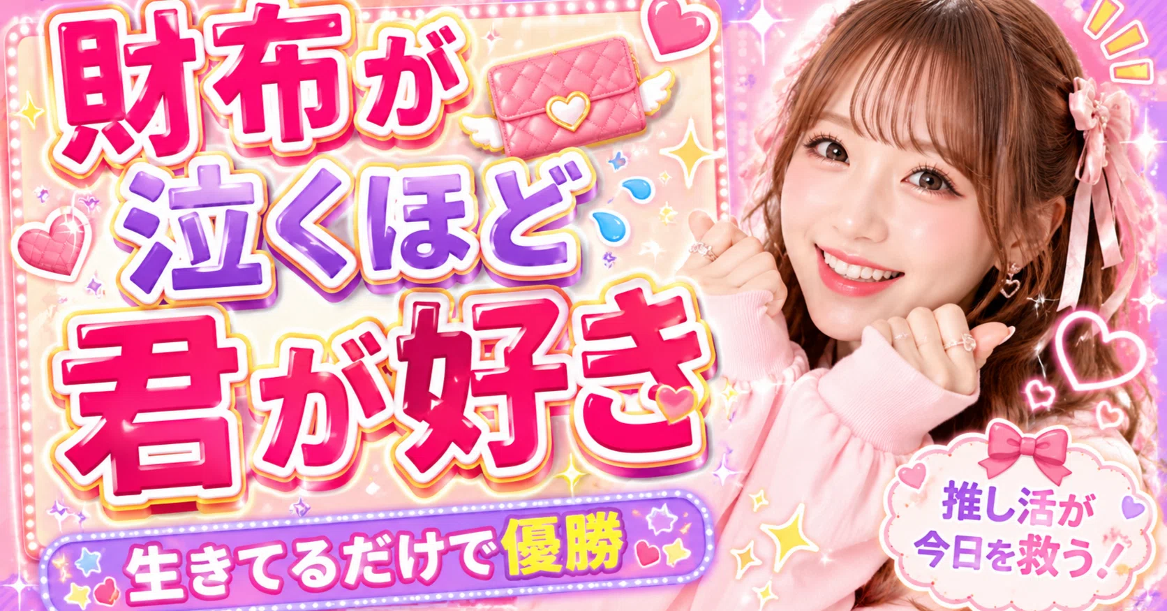 ミュージックビデオ「財布が泣くほど君が好き」に込めた、すべての推し