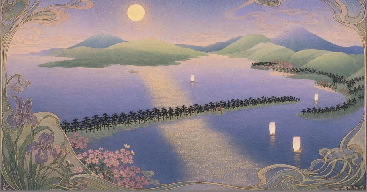 絵画　天の橋立　K.wakayama作 天橋立 〜砂の架け橋〜｜鬼頭和秀／今行うか、永遠に成さないか