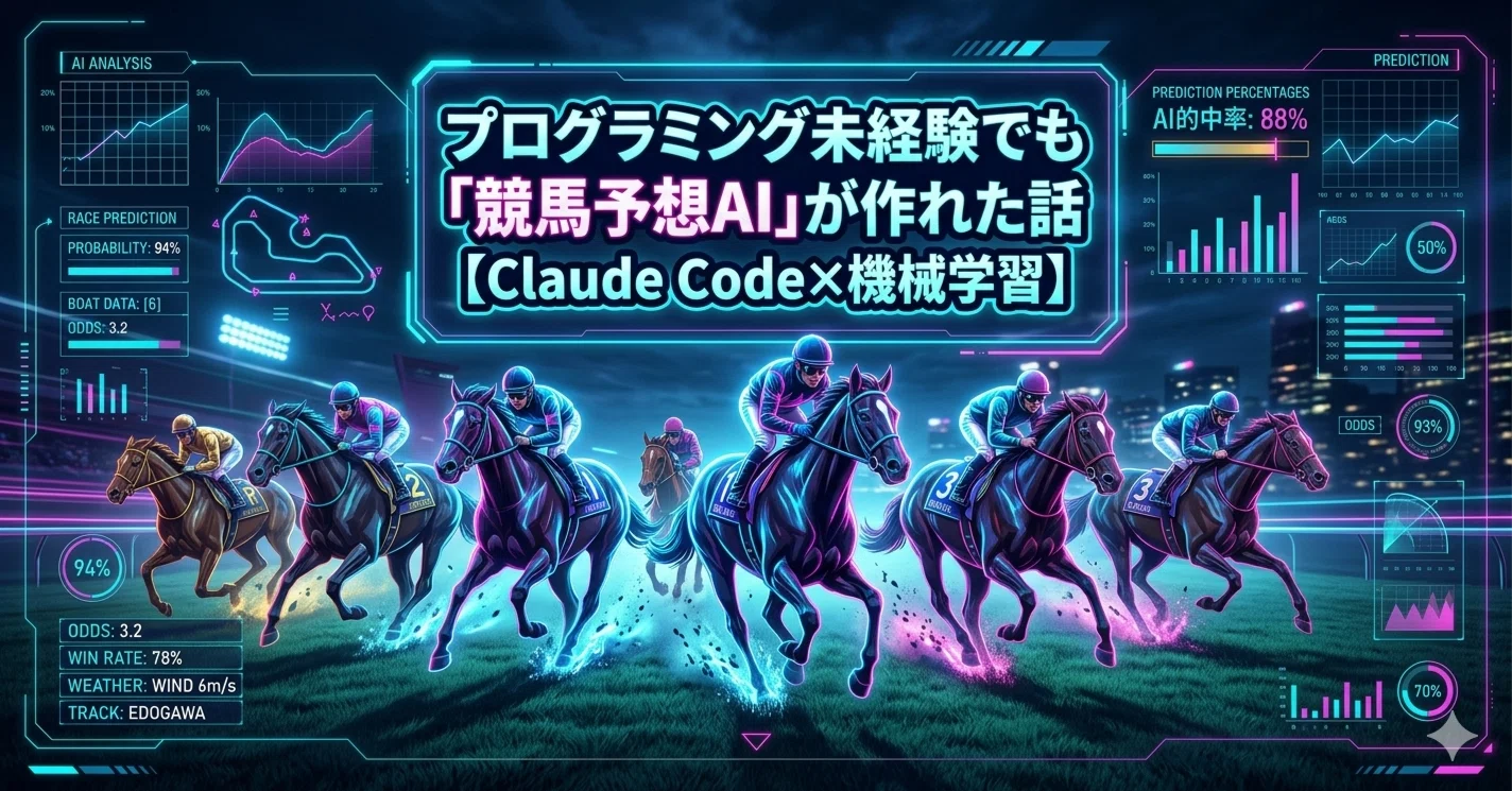 プログラミング未経験でも「競馬予想AI」が作れた話【Claude Code×機械