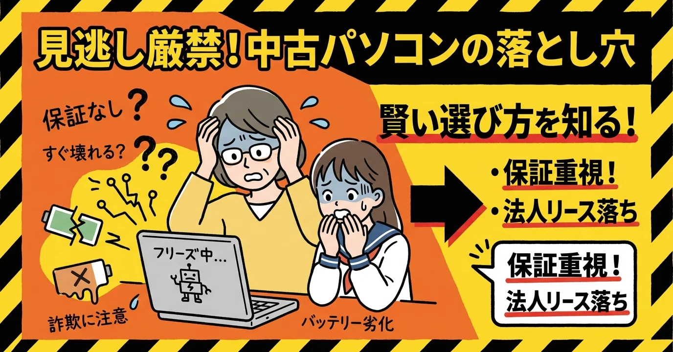 2026年最新】中古パソコンはどこで買う？失敗しない選び方と目的別