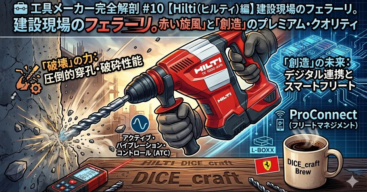 🧰 工具メーカー完全解剖 #10【Hilti（ヒルティ）編】建設現場の