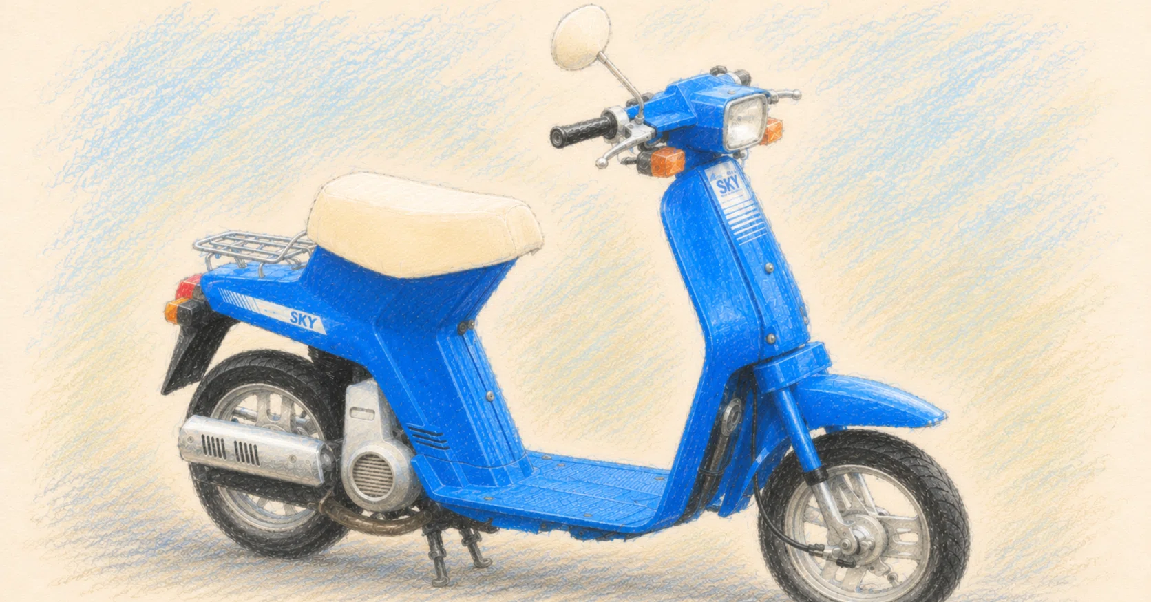 美車！　ホンダ　スカイ ホンダスカイと秋の空｜ハヤカワヒロミチ