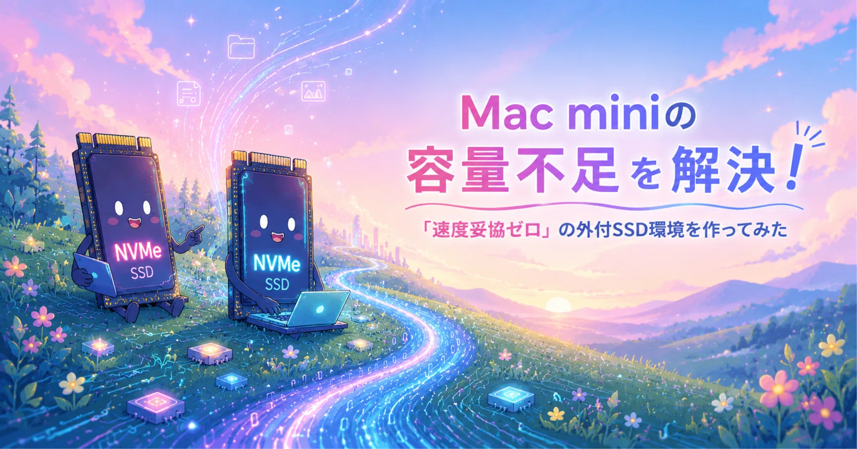 Mac miniの容量不足を解決！「速度妥協ゼロ」の外付SSD環境を作って