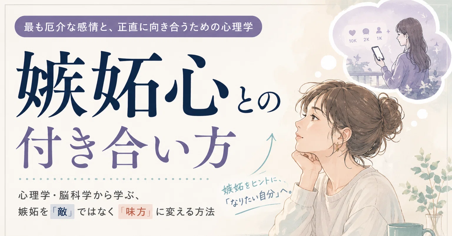 Vol.6】嫉妬心との付き合い方。最も厄介な感情と、正直に向き合うため
