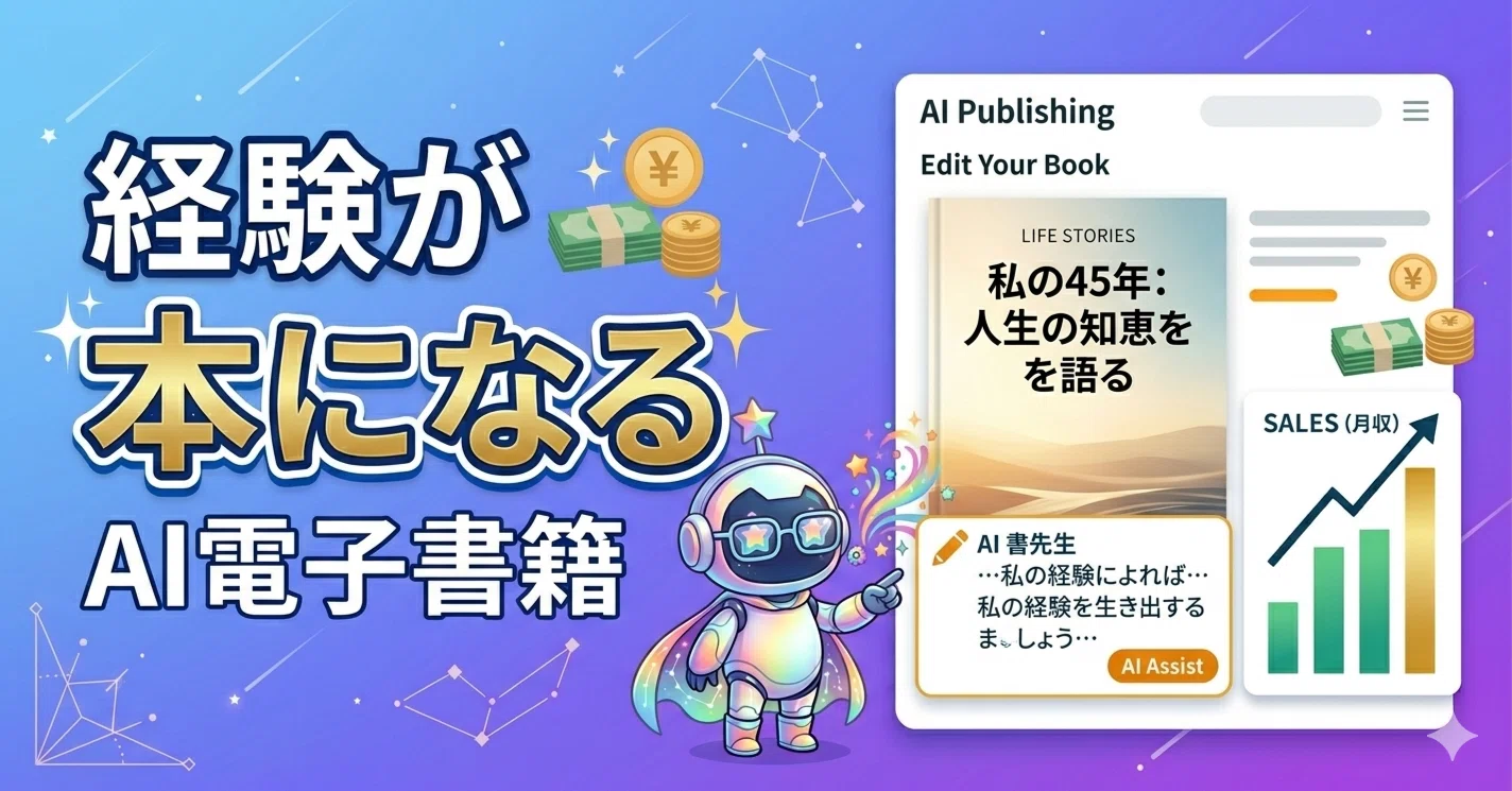 初心者OK！あなたの経験をChatGPTが本にする｜45歳から始める電子書籍
