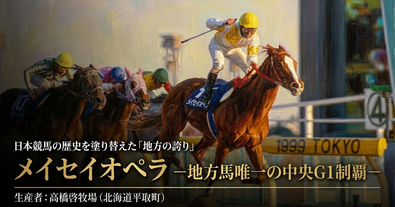 メイセイオペラ -地方馬唯一の中央G1制覇-｜ハサミおじさん