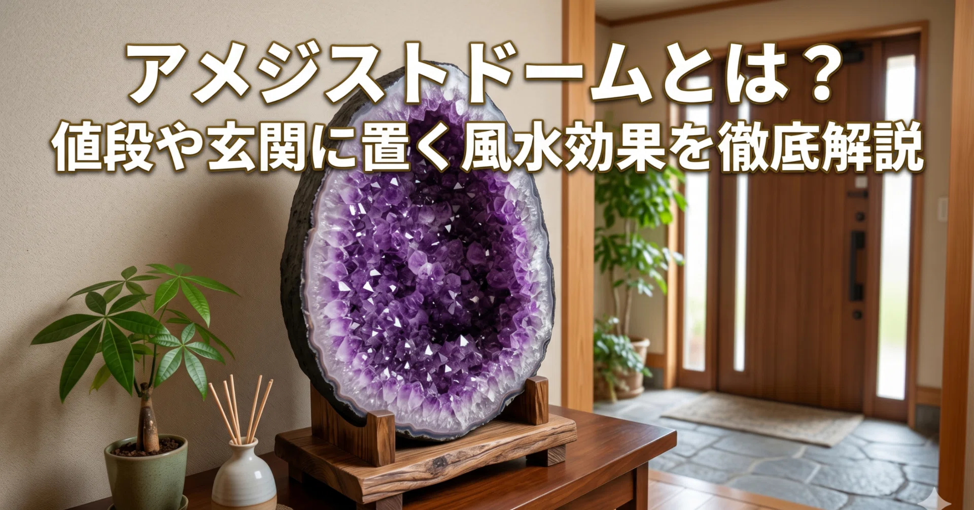 アメジストドーム　インテリア　高さ３４cm キムタク愛用のアメジストドームとは？値段や玄関に置く風水効果を徹底