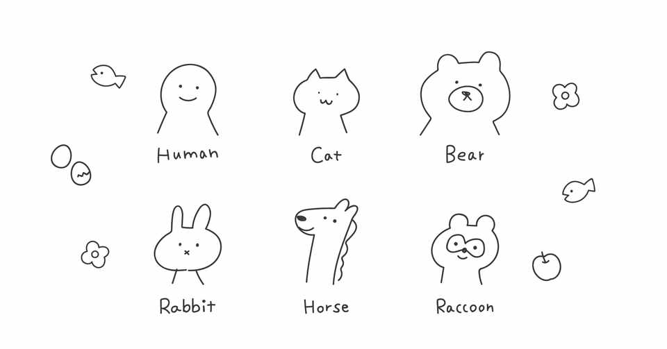 10 気まぐれスケッチ ゆるい動物たち Noriaki Kawanishi Dmm Note
