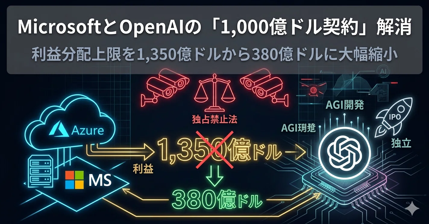 2026/05/13 AI最新ニュース｜MicrosoftとOpenAIの「1,000億ドル契約