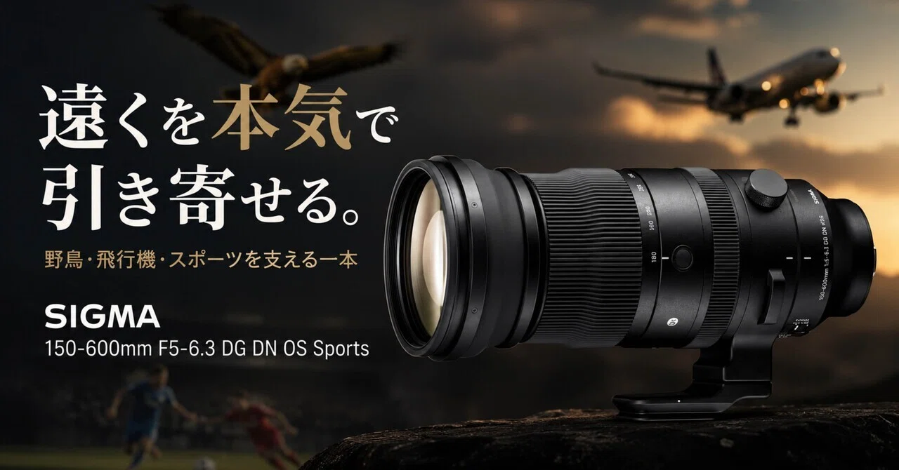 SIGMA 150-600mm F5-6.3 DG DN OS Sportsは超望遠の最適解なのか？遠く