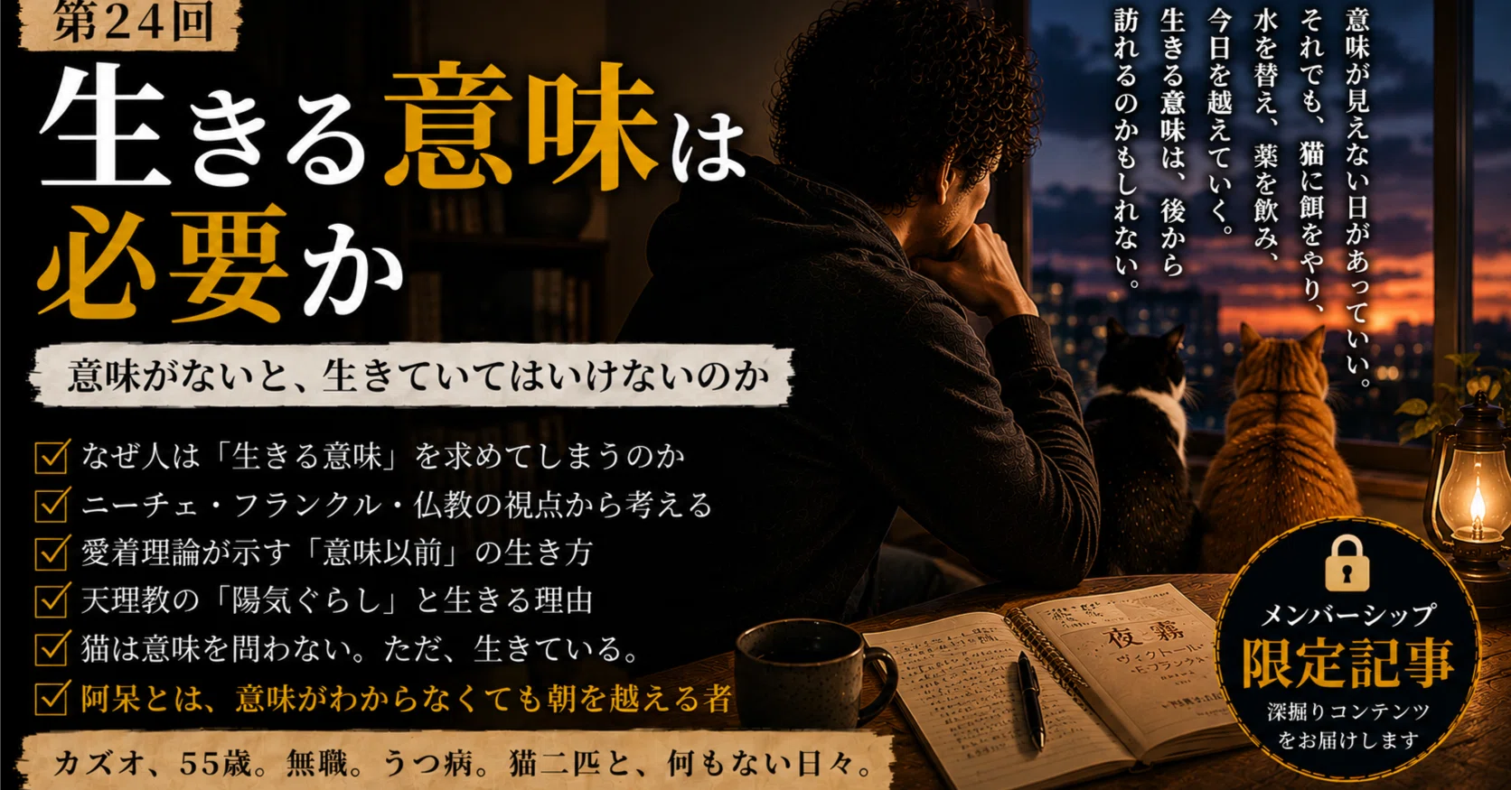第24回 生きる意味は必要か｜Kazuo Haraya｜壊れずに生きる思想