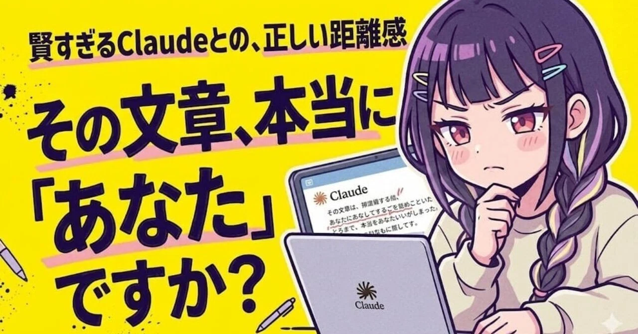 AIに書いてもらった文章、ちゃんと自分の目で見てますか？サボると文体