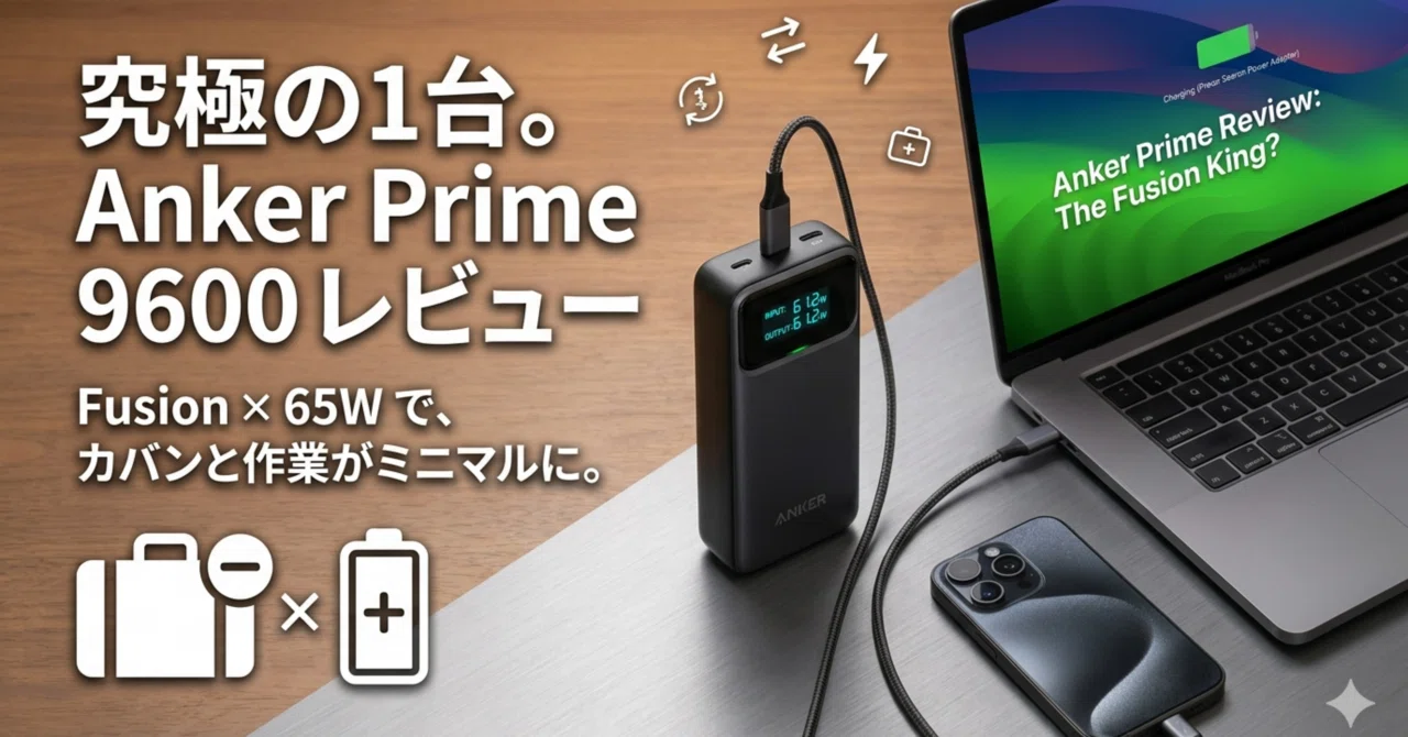 The Ultimate Device. Anker Prime Power Bank (9600mAh, 65W, Fusion) Hands-on  Review | The Optimal Choice for iPad and MacBook Users@