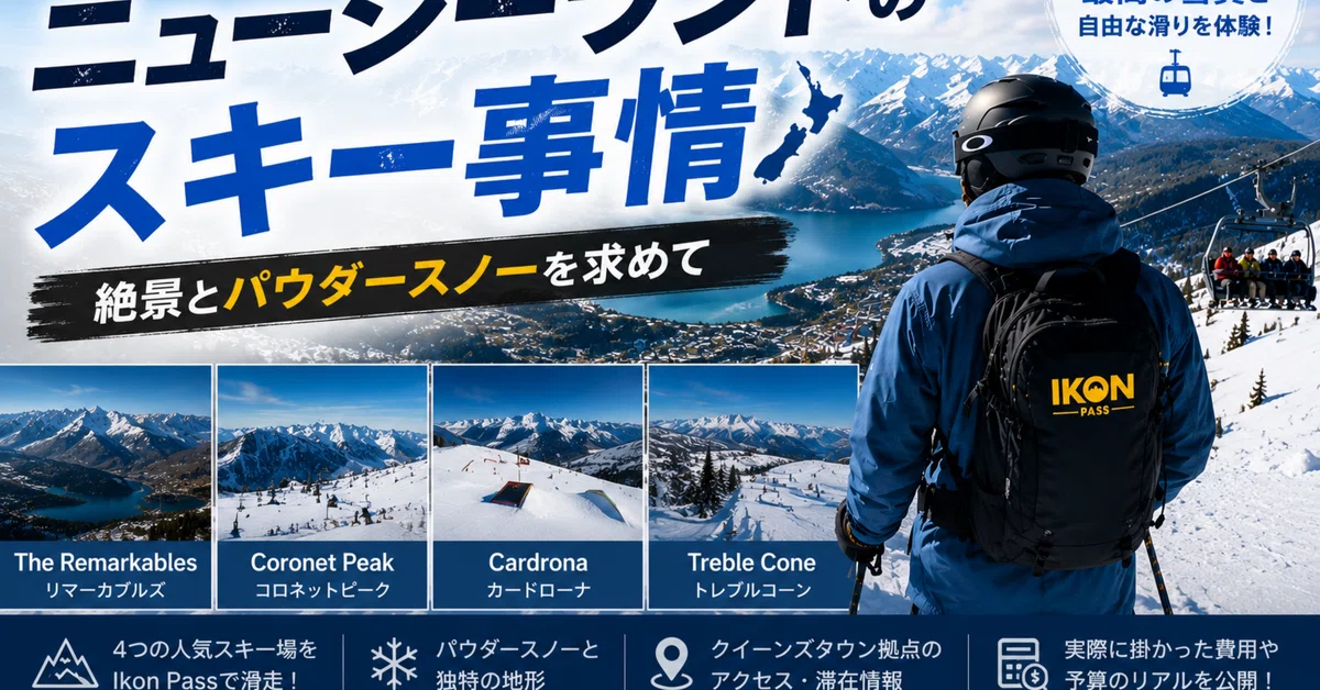 ニュージーランドのスキー事情を紹介するNoteマガジン