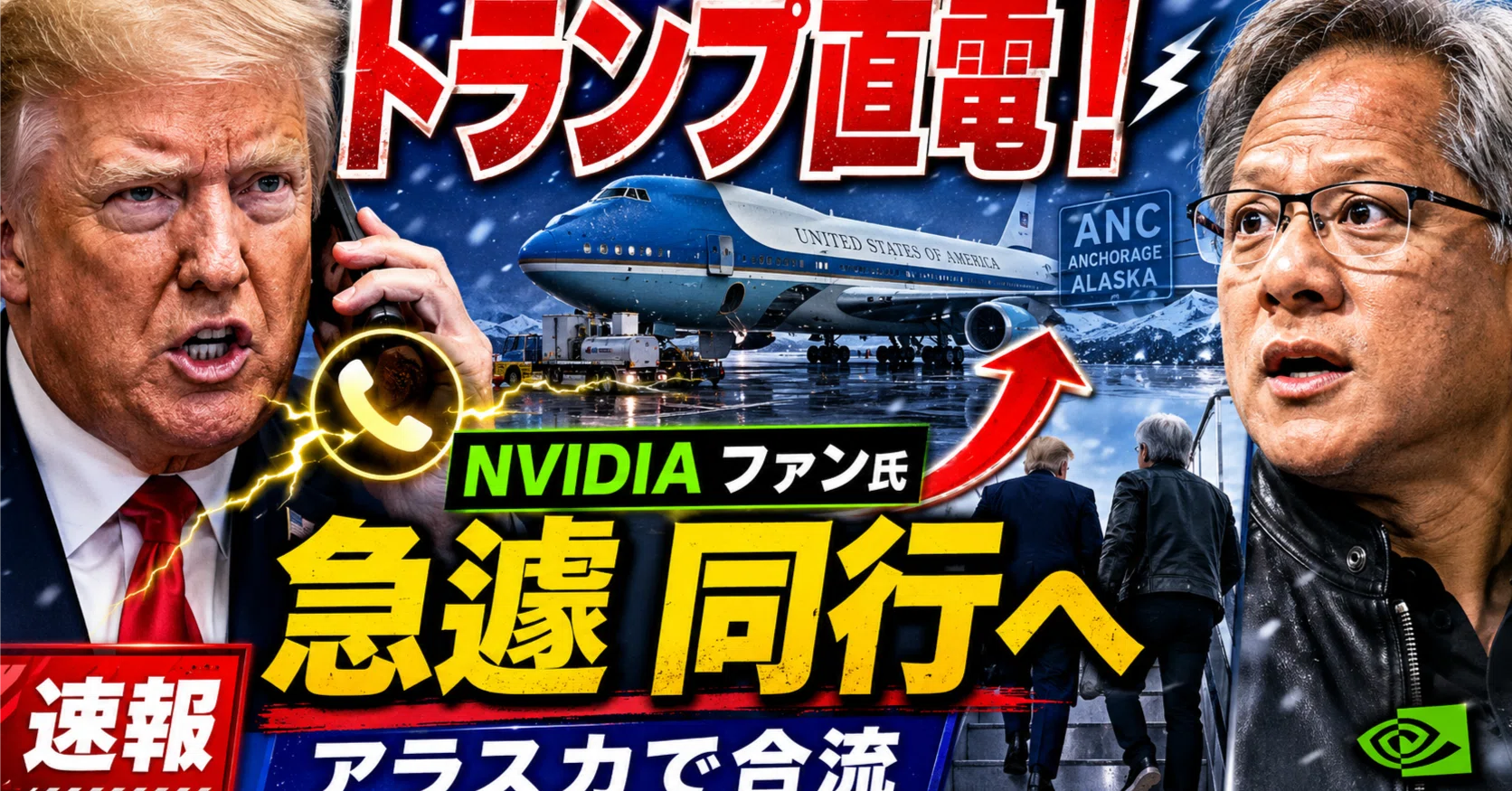FACE OKA トランプ トランプ大統領の今回の訪中に、NVIDIAのジェンセン・ファンCEOが急遽