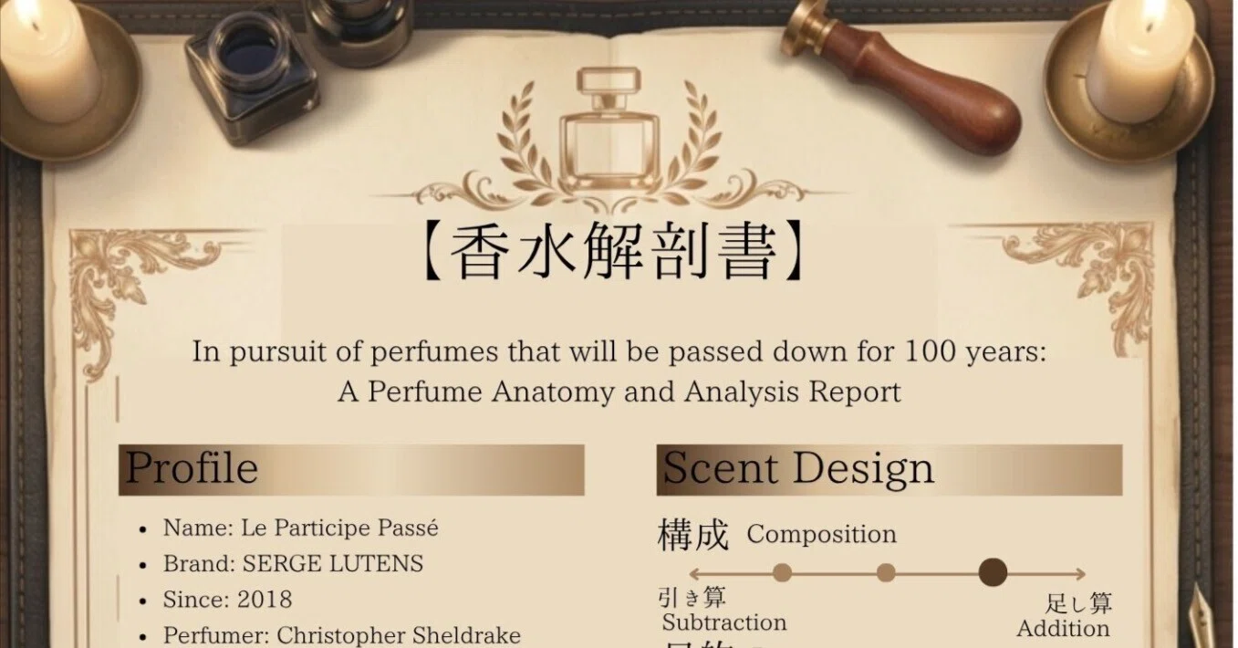 香水レビュー】Le Participe Passé / SERGE LUTENS（ル パルティシップ