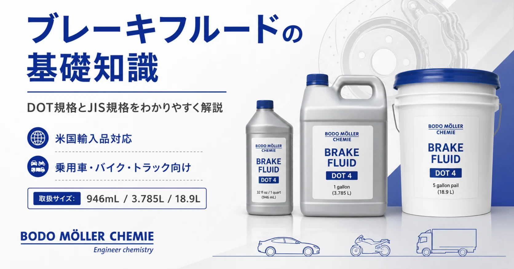 日本で入手しにくくなっているブレーキフルードについて：DOT規格とJIS