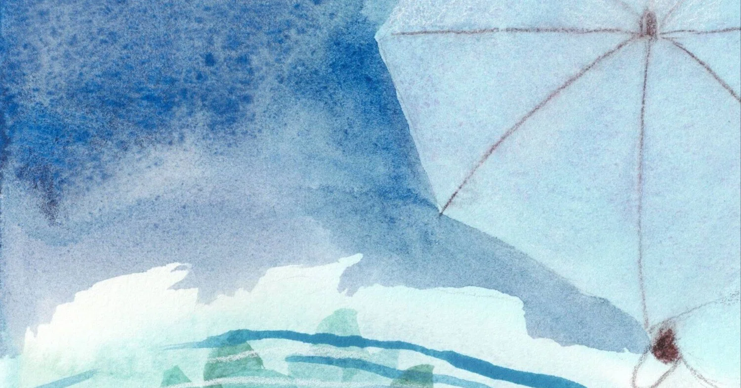 水彩画 梅雨｜ちろ