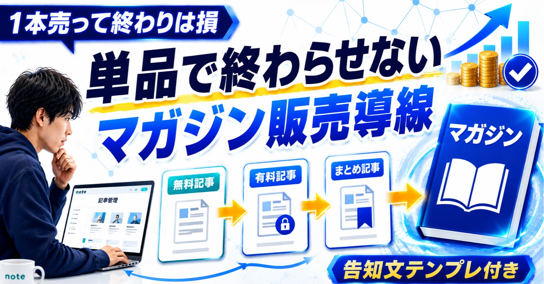 単品で終わらせない】Web3記事をマガジン販売につなげる方法｜AI副業