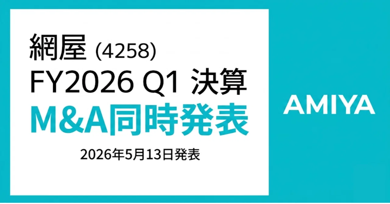 網屋IR】2026年12月期 第1四半期決算を発表、M&A実施で事業拡大へ
