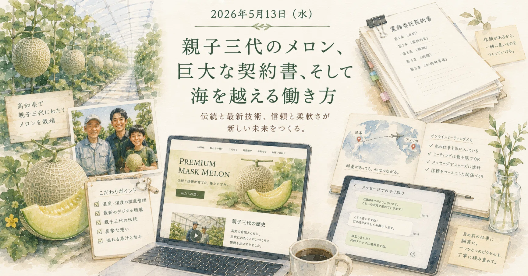 Wednesday, May 13, 2026: 'Three Generations of Melons, a Massive