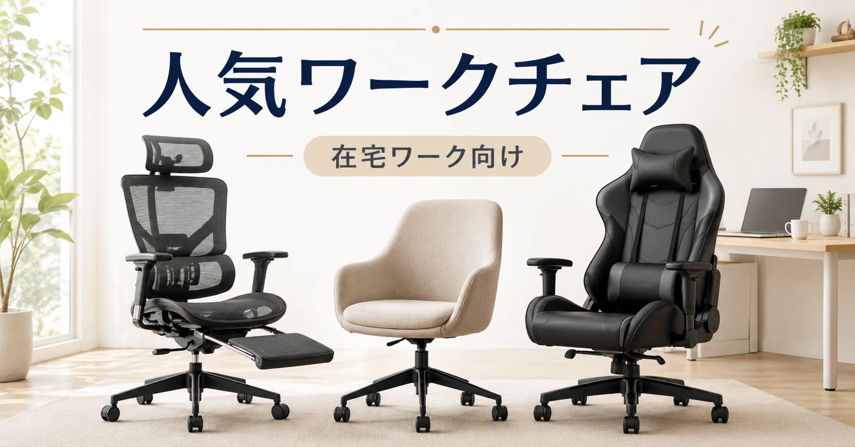 在宅ワーク用チェアはどれがいい？話題の人気チェアをレビュー目線で