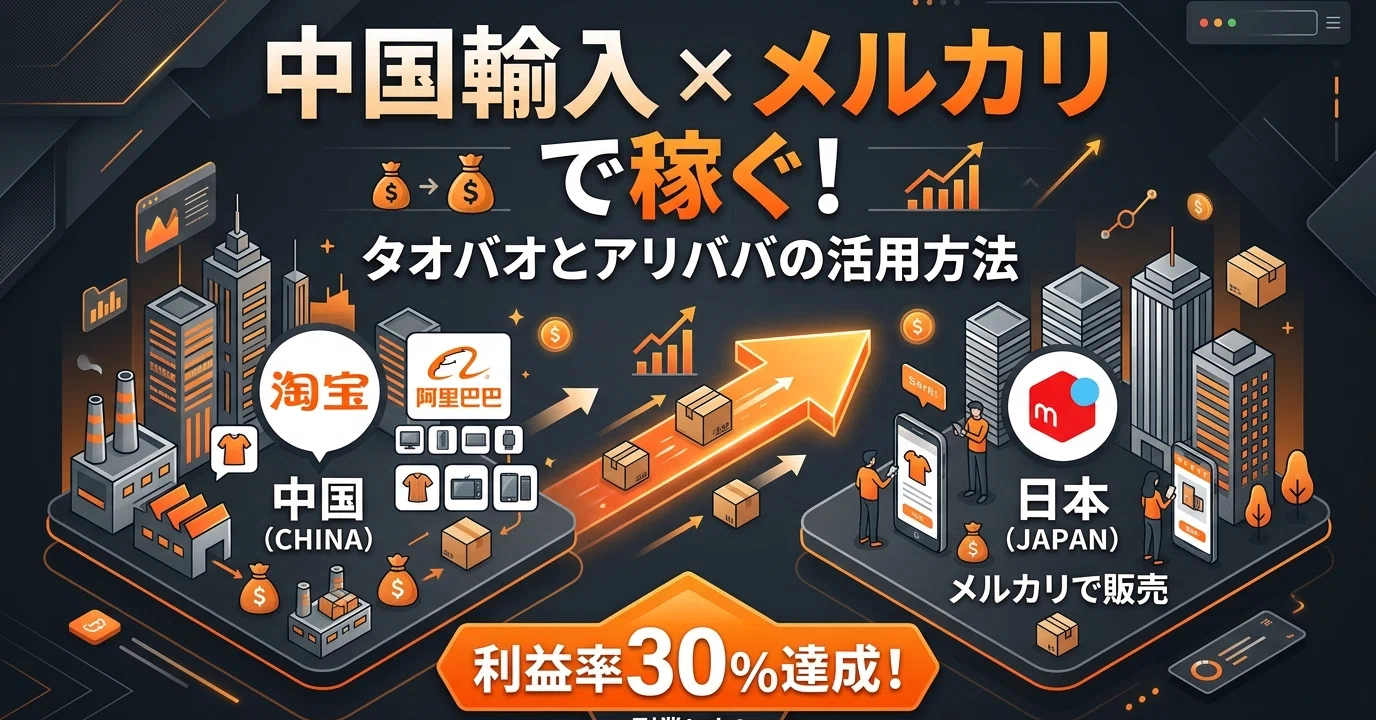 中国仕入れ×メルカリ販売で稼ぐ方法｜タオバオ・アリババの使い方と