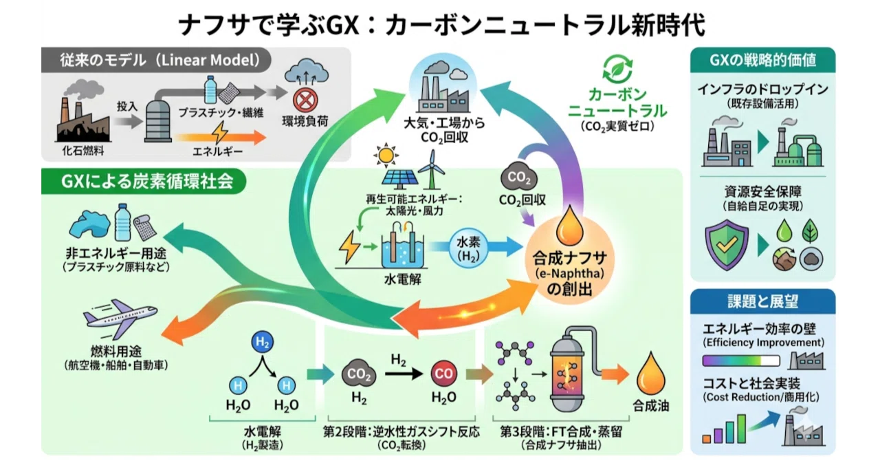 ナフサで学ぶGX：カーボンニュートラル新時代 (2026.5.14追記A)｜新道 由生